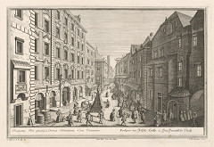 Salomon Kleiner, Johann August Corvinus – Pohľad na rybársky dvor vo Viedni 