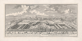 Salomon Kleiner, Johann August Corvinus – Pohľad na c.k. stajne vo Viedni 