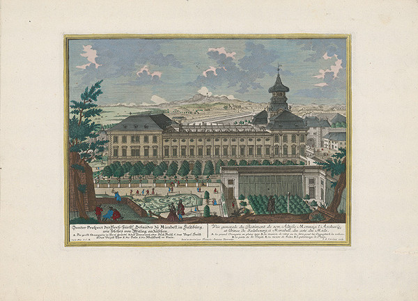 Franz Anton Danreiter, Johann August Corvinus – Zámok Mirabell v Salzburgu - južná strana