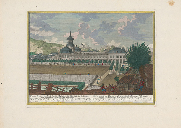 Franz Anton Danreiter, Johann August Corvinus – Zámok Mirabell v Salzburgu - severná strana