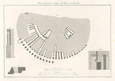 Vincenzo Feoli, Francesco Saponieri – Marcellovo divadlo v Ríme. Pôdorys 