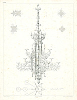 Theophil Edvard‏ von Hansen, Anton Hartinger – Návrh na gotizujúci luster 