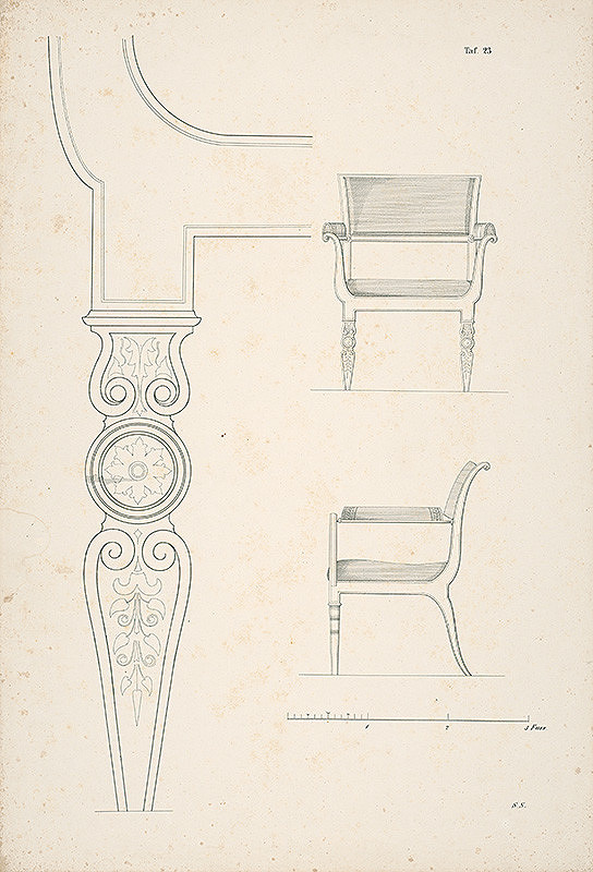 Neznámy autor – Návrh na kreslo 