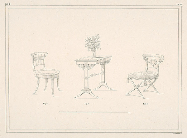 Neznámy autor – Návrh na nábytok 