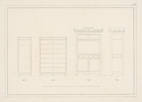 Neznámy autor – Návrh na nábytok 