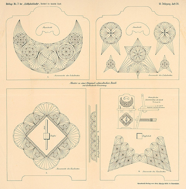 Neznámy autor – Z cyklu Liebhaberkünste – návrhy na ornamenty