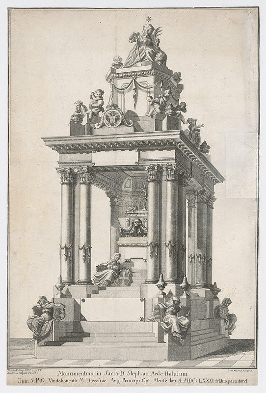 Theodor Valery, Johann Mössmer – Castrum doloris Márie Terézie v Dóme sv. Štefana vo Viedni