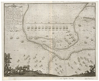 Neznámy grafik – Pohľad na bitku medzi Novými Zámkami a Komárnom 