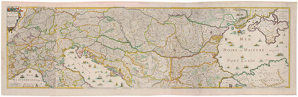 Neznámy grafik – Mapa povodia Dunaja 