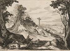 Paul Bril, Raphael Sadeler II. – Krajina s krížom 