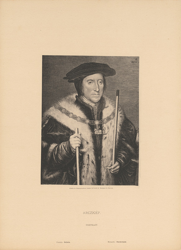 Karol Divald – Hans Holbein - Forstermann: Portrét