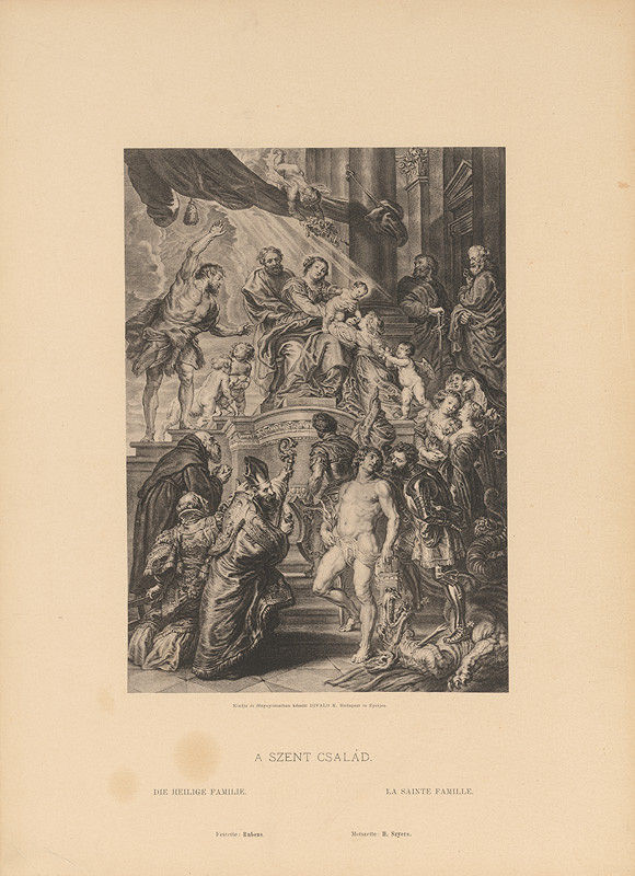 Karol Divald – Peter Paul Rubens - H. Szyers: Svätá rodina
