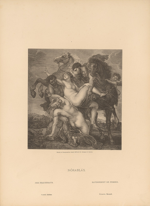Karol Divald – Peter Paul Rubens - Mossard: Únos Sabiniek
