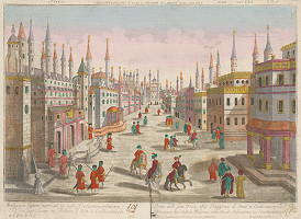 Neznámy grafik, Georg Balthasar Probst – Istanbul - pohľad do interiéru mesta II 