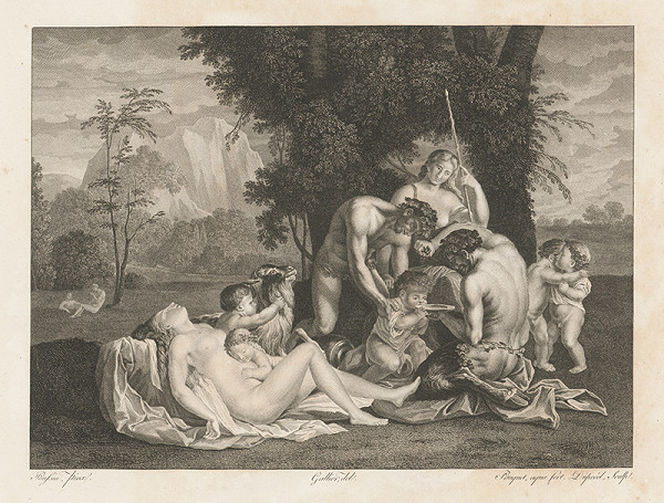 Gallier, Nicolas Poussin, Jean Louis Charles Pauquet, Jean-Baptiste-Michel Dupréel – Bakchanálie