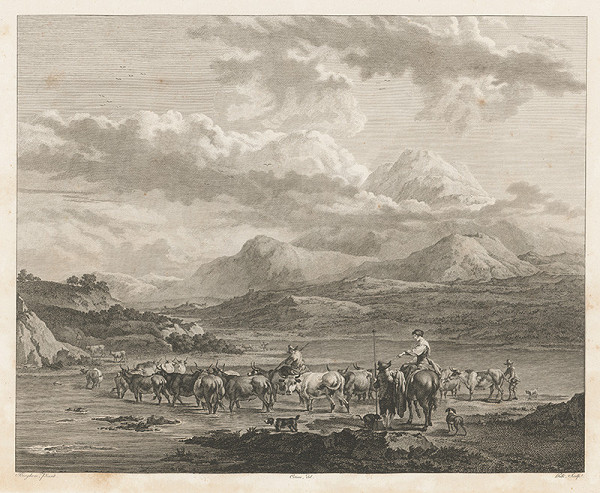 Jean Coteau, Nicolaes Berchem, Abraham Hulk – Krajina so stádom a pastiermi