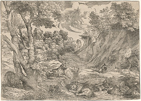 Niccolò Boldrini – Svätý Hieroným ako kajúcnik 