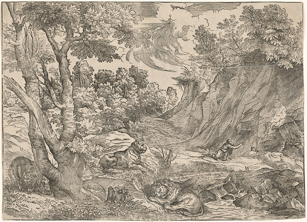 Niccolò Boldrini – Svätý Hieroným ako kajúcnik 