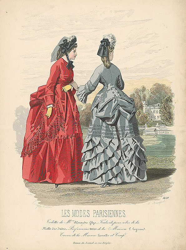 François-Claudius Compte-Calix, E. Bracquet – List z módneho časopisu Les Modes Parisiennes. Módne návrhy Madame Ghys 