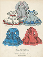 François-Claudius Compte-Calix, E. Bracquet – List z módneho časopisu Les Modes Parisiennes. Detské obleky 