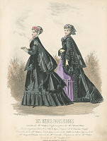 Francois Claudius Compte-Calix, A. Lacourière – List z módneho časopisu Les Modes Parisiennes. Návrhy plášťov od Mme Pieffort 