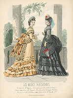 Francois Claudius Compte-Calix, A. Carrache – List z módneho časopisu Les Modes Parisiennes. Poobedňajšie toalety od Mm.Gagelina 