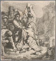 Rembrandt van Rijn – Ukameňovanie svätého Štefana (Sk 7, 55-60) 