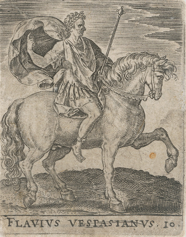 Nemecký rytec zo 16. storočia – Cisár flavius Vespasianus 