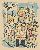 Ľudovít Fulla – A Girl wit a Goat 