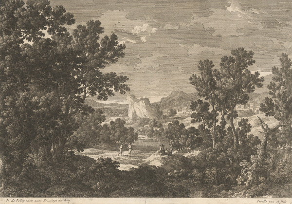 Gabriel Pérelle, Pierre Mariette – Romantická krajina so stafážou 