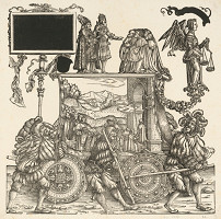 Hans Burgkmair st. – Voz so symbolmi cirkevnej moci,Triumfálny pochod cisára Maximiliána 