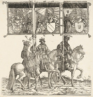 Hans Burgkmair st. – Vlajkonoši,Triumfálny pochod cisára Maximiliána 