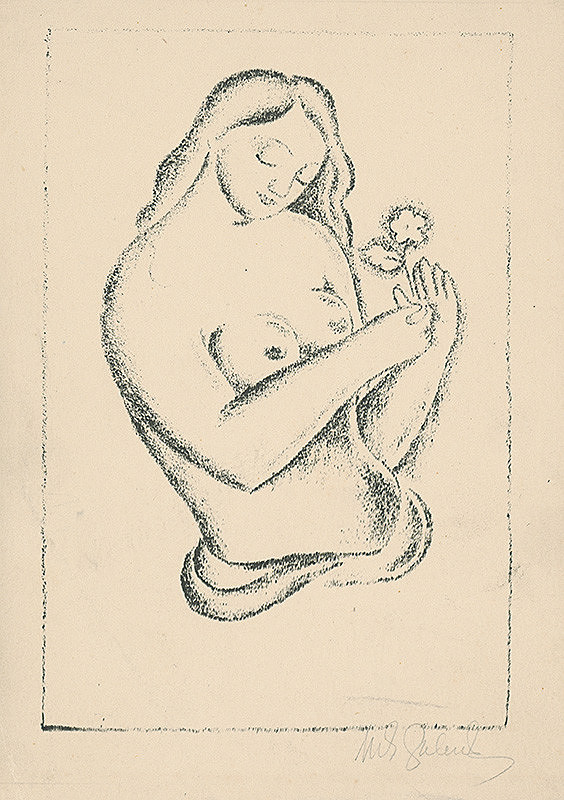 Mikuláš Galanda – Žena s kvetinou 