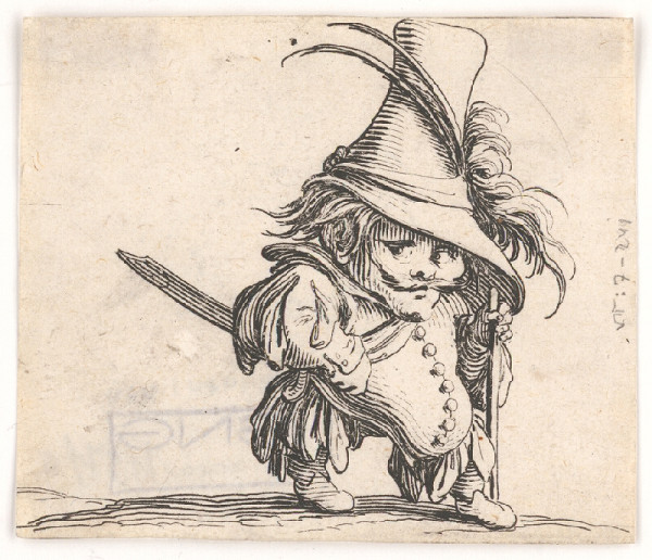Jacques Callot – Pidimužík vo vysokom klobúku 