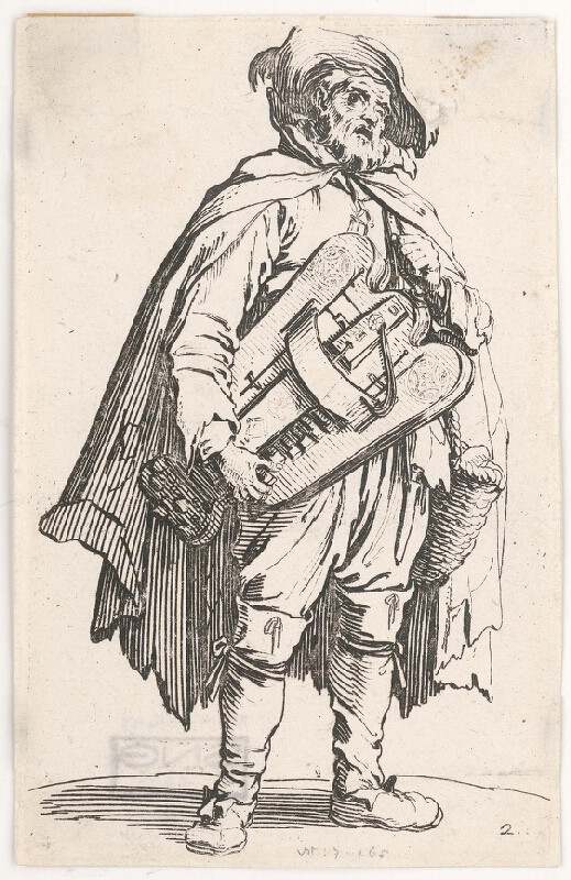 Jacques Callot – Žobrák s hracím strojom 