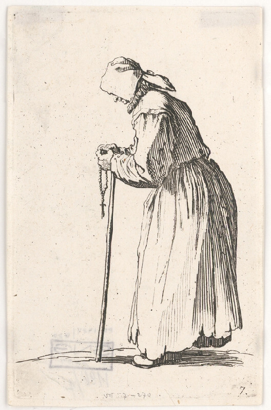 Jacques Callot – Žena s ružencom 