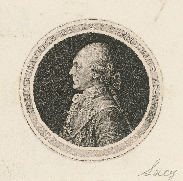 Francúzsky grafik z 18. storočia – Comte de Lacy