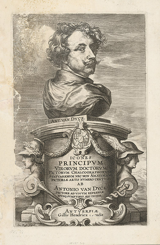Jacobus Neeffs – Portrét Antoniho van DYCKA ako titulný list k ICONES 
