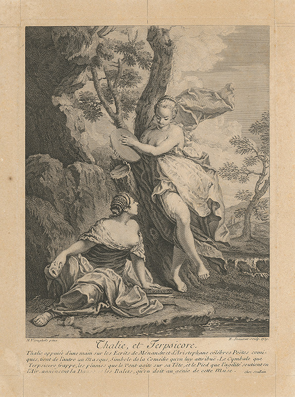Edme Jeaurat, Nicolas Vleughels – Thalia a Terpsicora