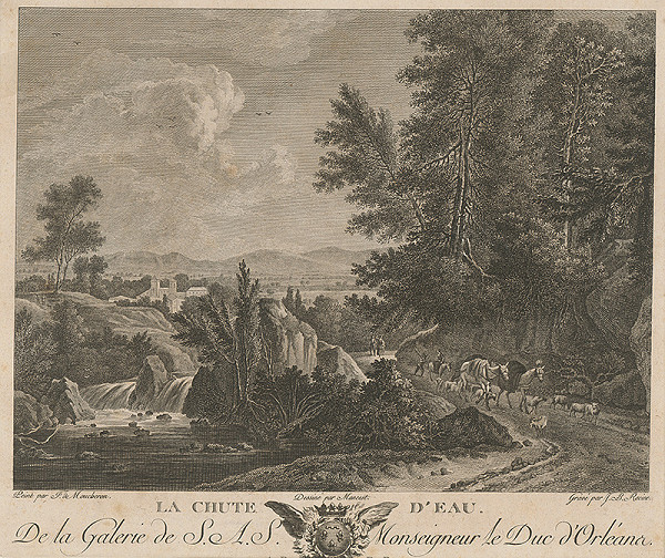 Jean-Baptiste Racine, Frederik de Moucheron – Vodopád 