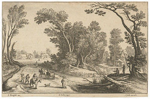 Václav Hollar, Jan Brueghel II. – Krajinka 