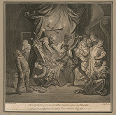 Francois de Poilly, Charles-Antoine Coypel – Bitka Dona Quijota s bábkami 