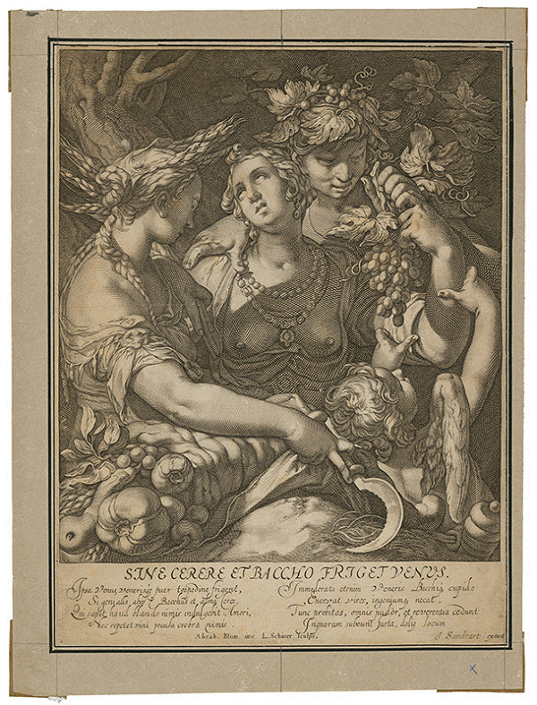H.L. Schärer, J. Sandrart, Abraham Bloemaert – Venuša, Ceres a Bacchus