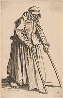 Jacques Callot – Žobráčka s palicami 