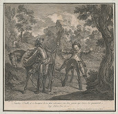 Simon Francois Ravenet, Charles-Antoine Coypel – Nepríjemné Sanchovo prebudenie 