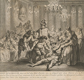 Simon Francois Ravenet, Charles-Nicolas Cochin ml. – Don Quijote na plese u Dona Antonia 