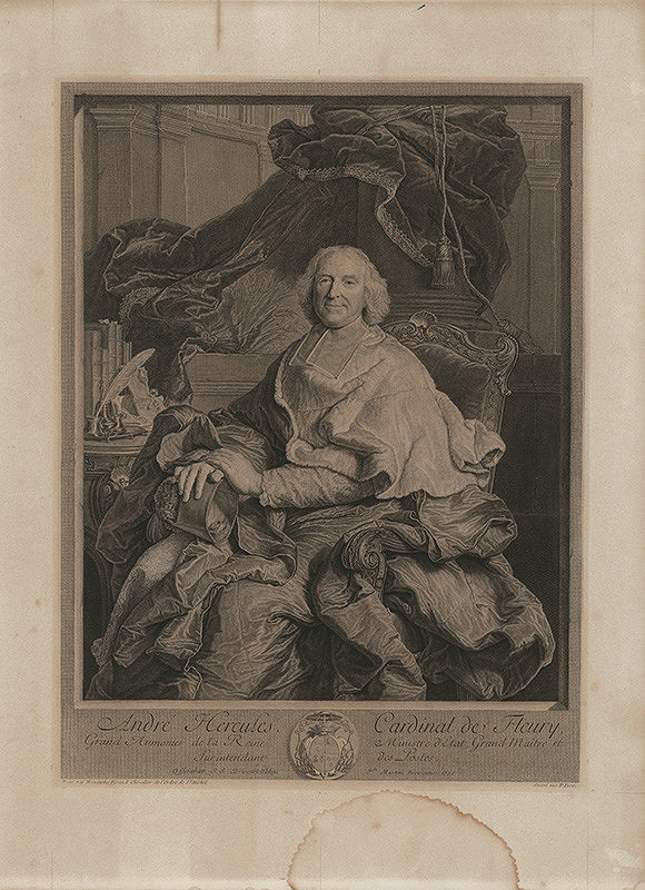 Pierre Drevet, Hyacinthe Rigaud – Kardinál de Fleury