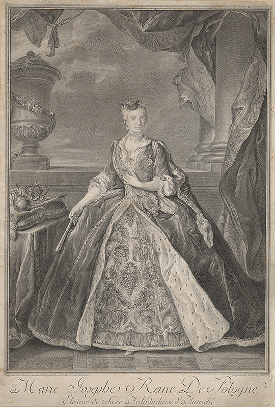 Louis de Silvestre, Jean Daullé – Mária Jozefína, poľská kráľovná
