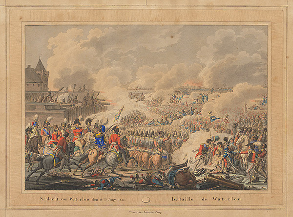 Rakúsky rytec z 19. storočia – Bitka pri Waterloo
