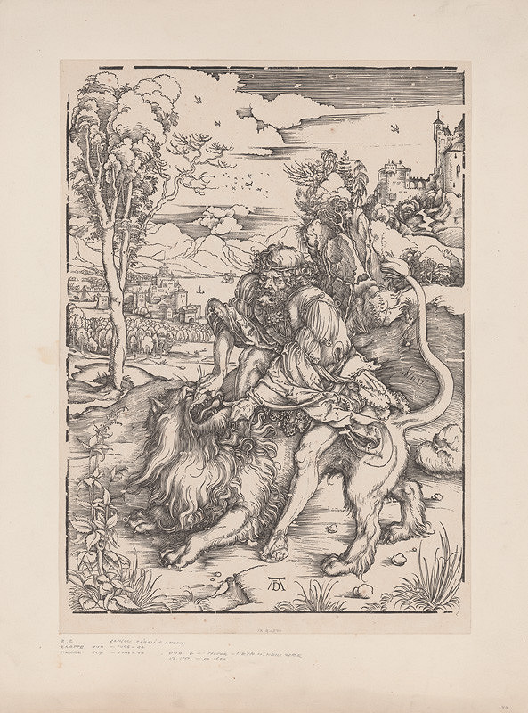 Albrecht Dürer – Samson zabíja leva